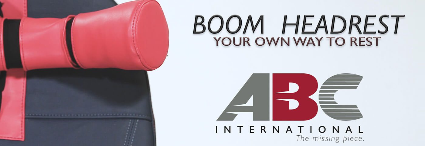 Boom Headrest provides passenger comfort and neck support