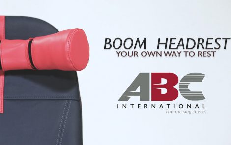 Boom Headrest provides passenger comfort and neck support