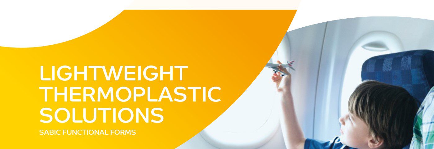 SABIC provides lightweight thermoplastic LEXAN™ sheet materials for Aircraft Interiors