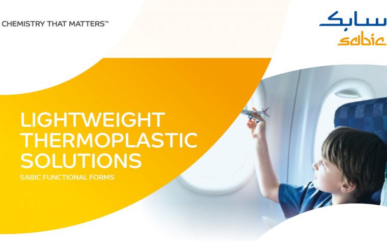 SABIC provides lightweight thermoplastic LEXAN™ sheet materials for Aircraft Interiors