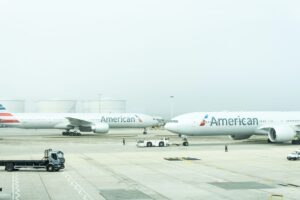 American airlines jets on tarmac