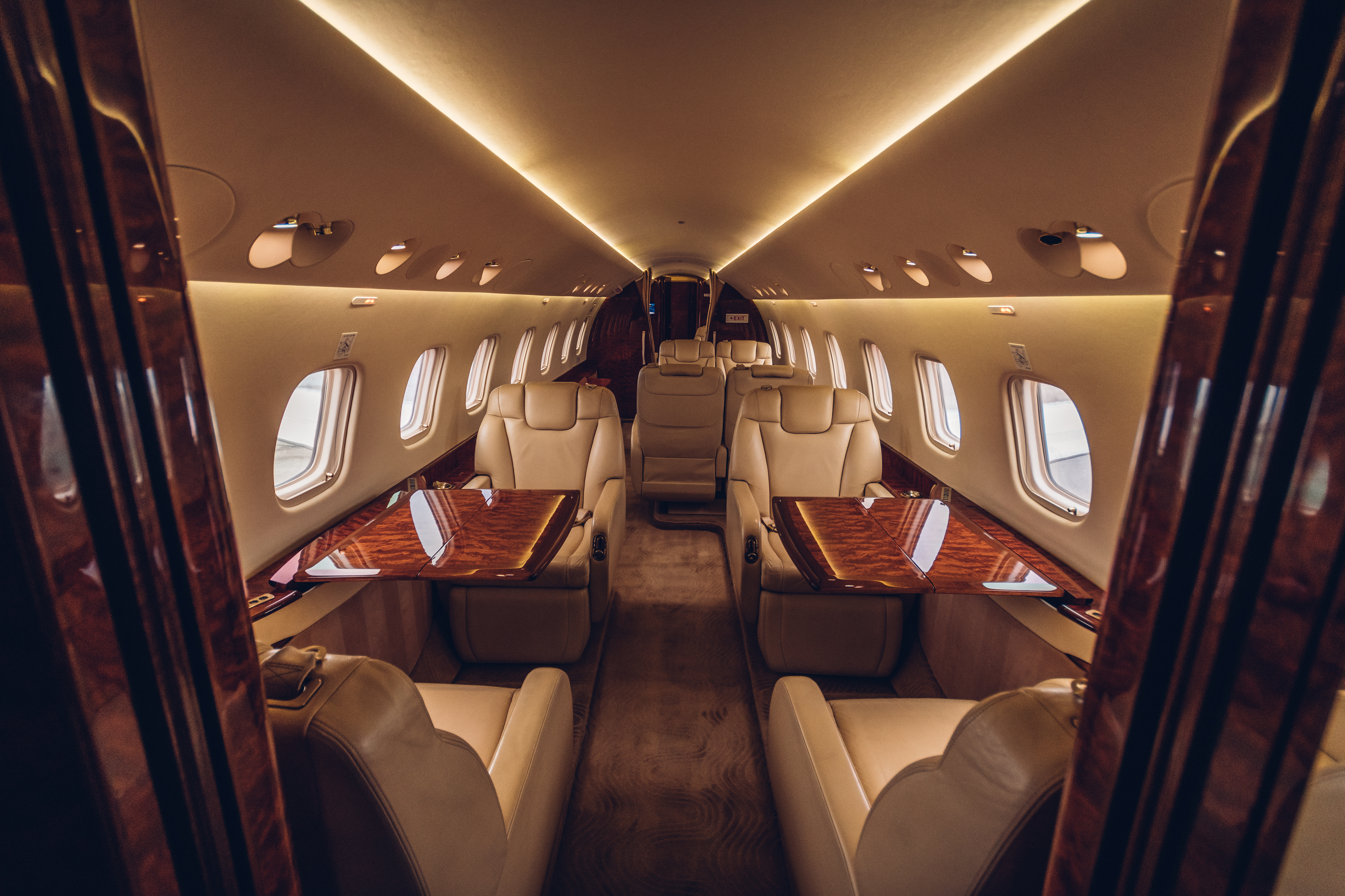 private jet interior