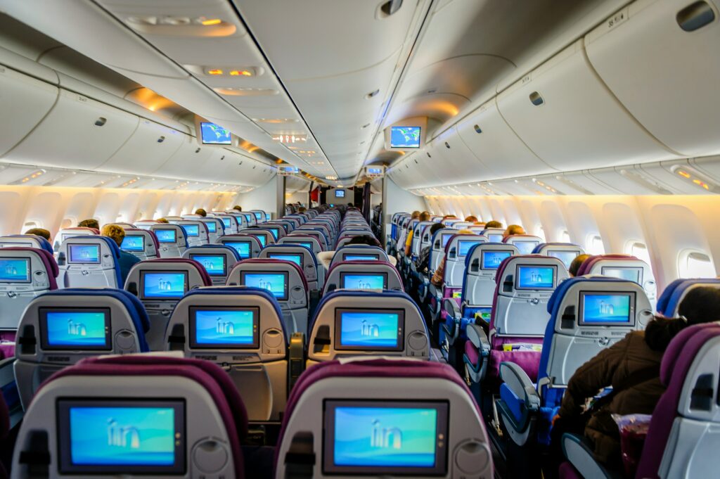 airline seatback displays