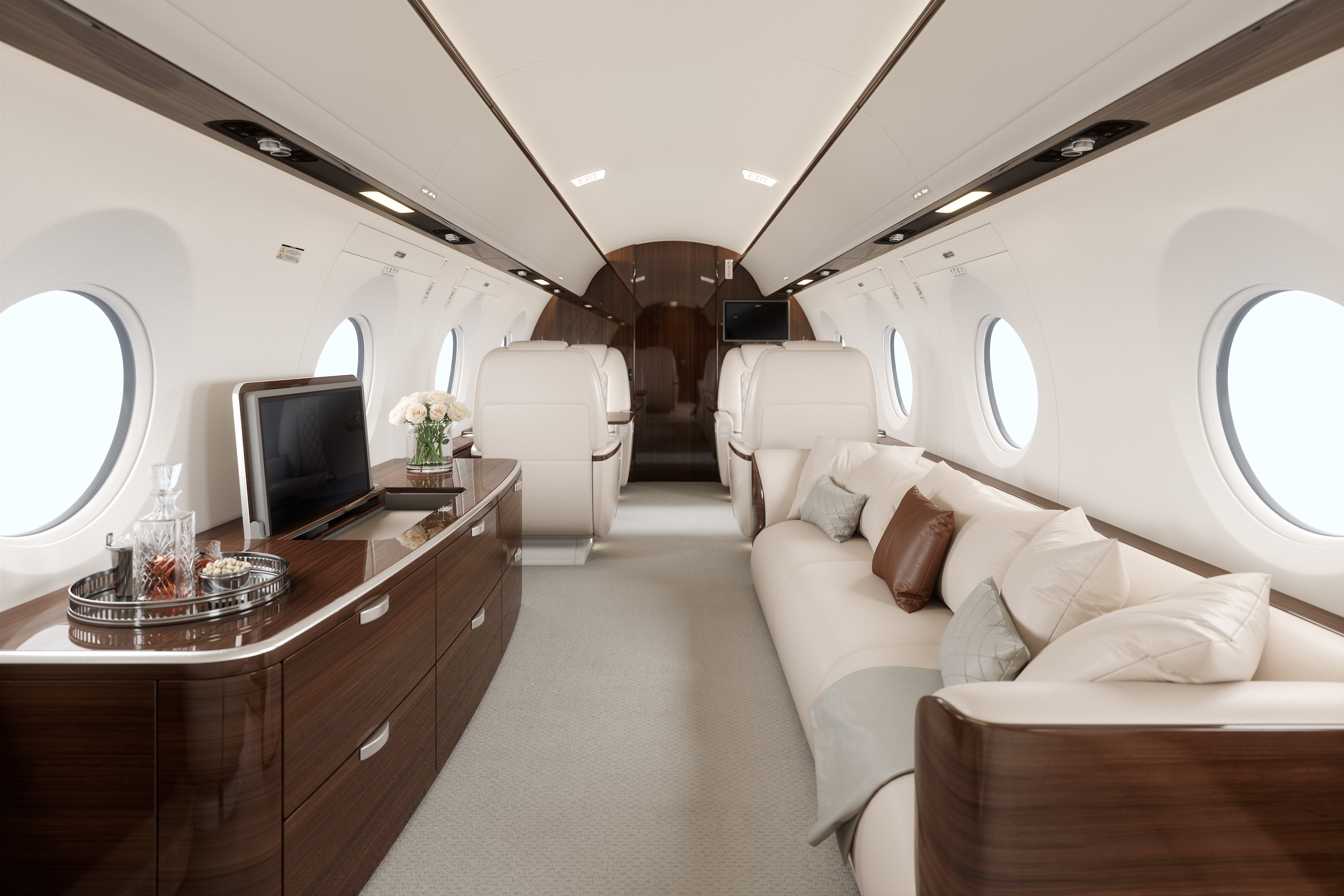BizJet interior